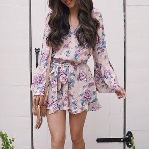 American Eagle Floral Romper